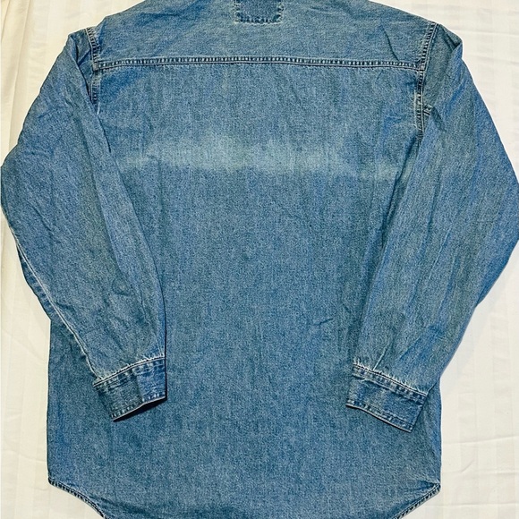 Levi's Vintage Mens Denim Button Down Shirt Sz S Vintage Work Shirt VTG Red Tab - Picture 2 of 10